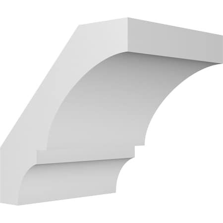 Ekena Millwork 3 1/2-in. W x 40-in. D x 40-in. H Balboa Architectural Grade PVC Knee Brace BRCP035X40X40BOA